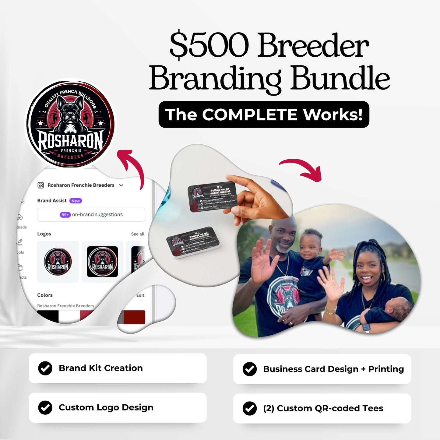 $500 Breeder Branding Bundle – Logo, Business Cards, & Shirts