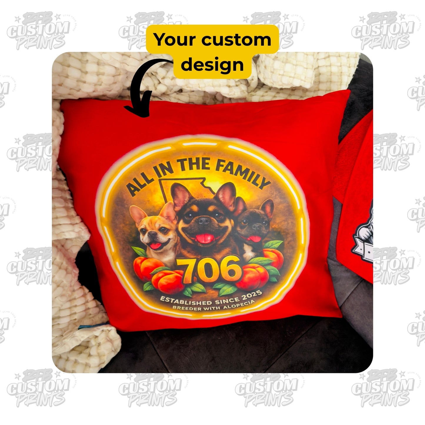 Custom Logo Pillow Case (Rectangular & Square)