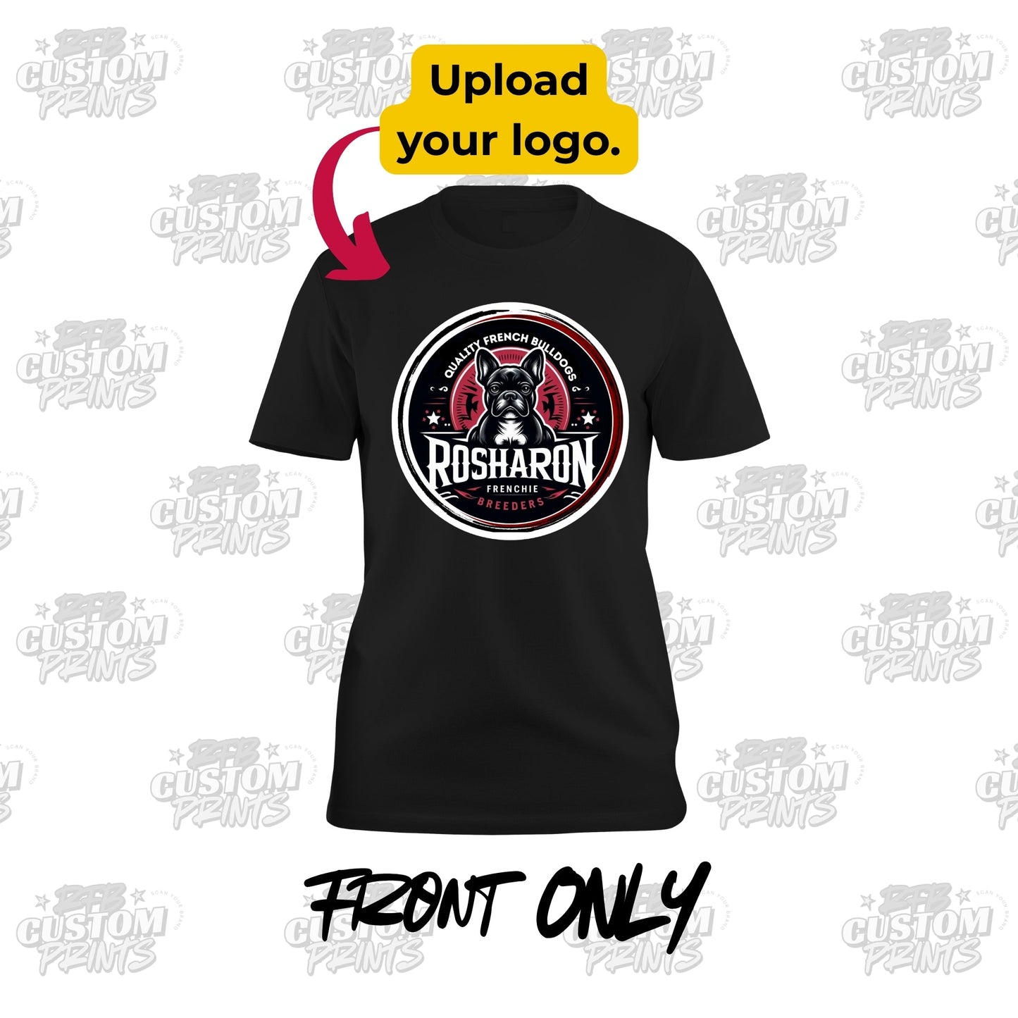 Custom Full Center QR Tee – Front Only - RFB Custom Prints