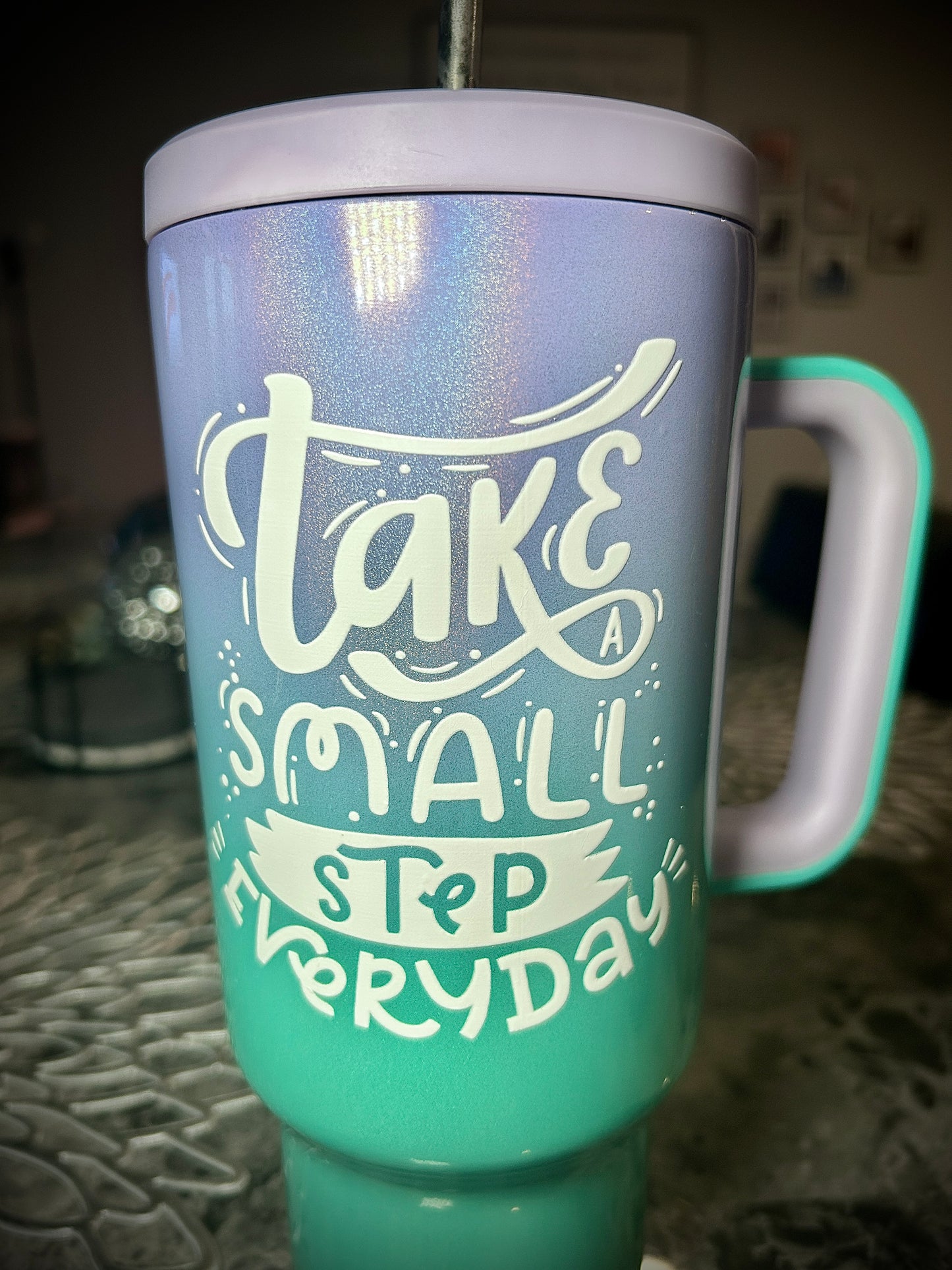 “Take a Small Step Everyday” 40 oz Tumbler – Limited Edition Motivational Mug