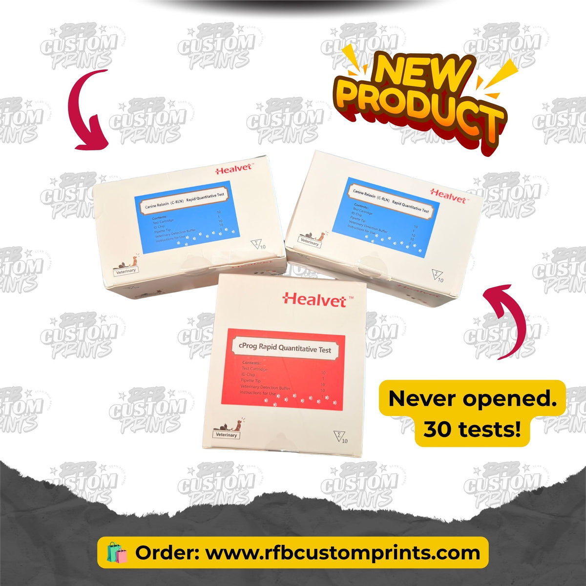 Healvet 3000 Progesterone + Pregnancy Test Bundle | 30 Tests – NEW!