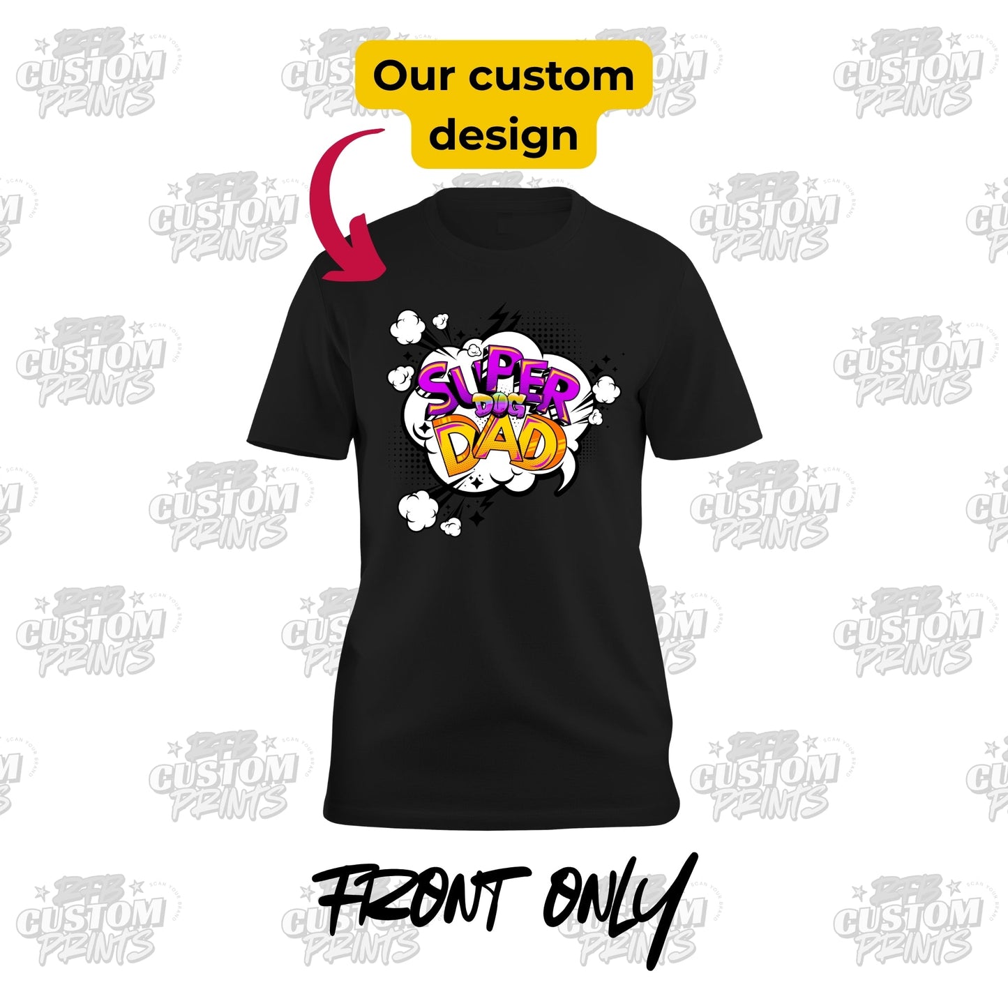 Super Dog Dad Tee – Center - RFB Custom Prints